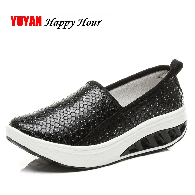 

New Fashion Sneakers Women Flat Platform Shoes Thick Sole Height Increasing Shoes Women's Sneakers Plus Size 42 ZH2646