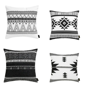 

4pcs/set Cushion Cover 45x45cm Thick Blending Home Decorative Pillow Case Geometric Boho Styke Sofa Bedroom Living Room Car