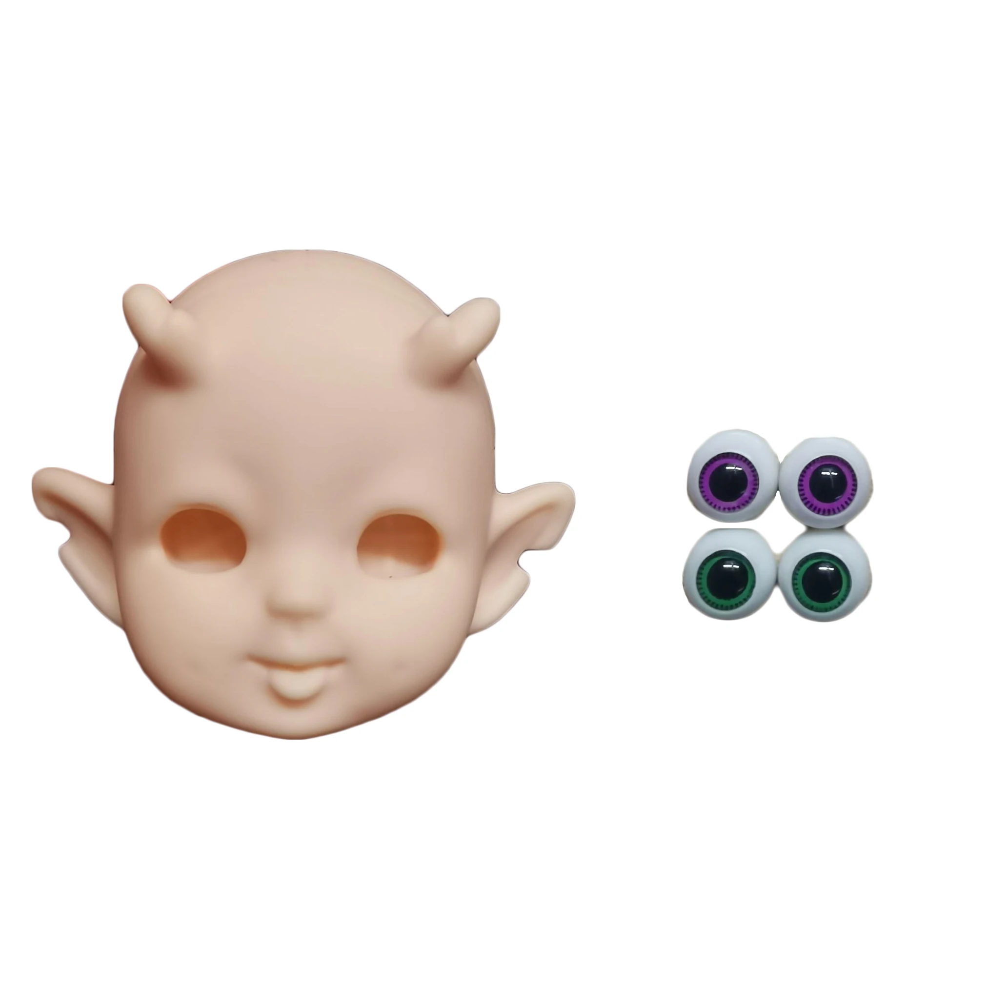 16cm Doll Ob11 Mini Elves Baby Girl Lovely 13 Joint Body Cute BJD Horned Doll without Makeup 18