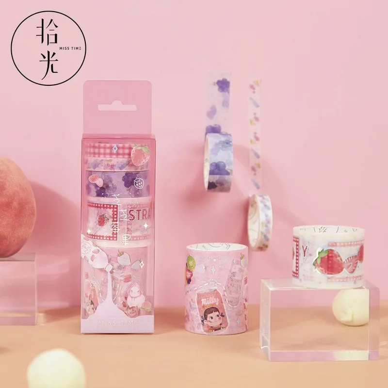 5 шт./компл. Kawaii набор декоративного скотча Васи Синий Океан Дельфин Планета море