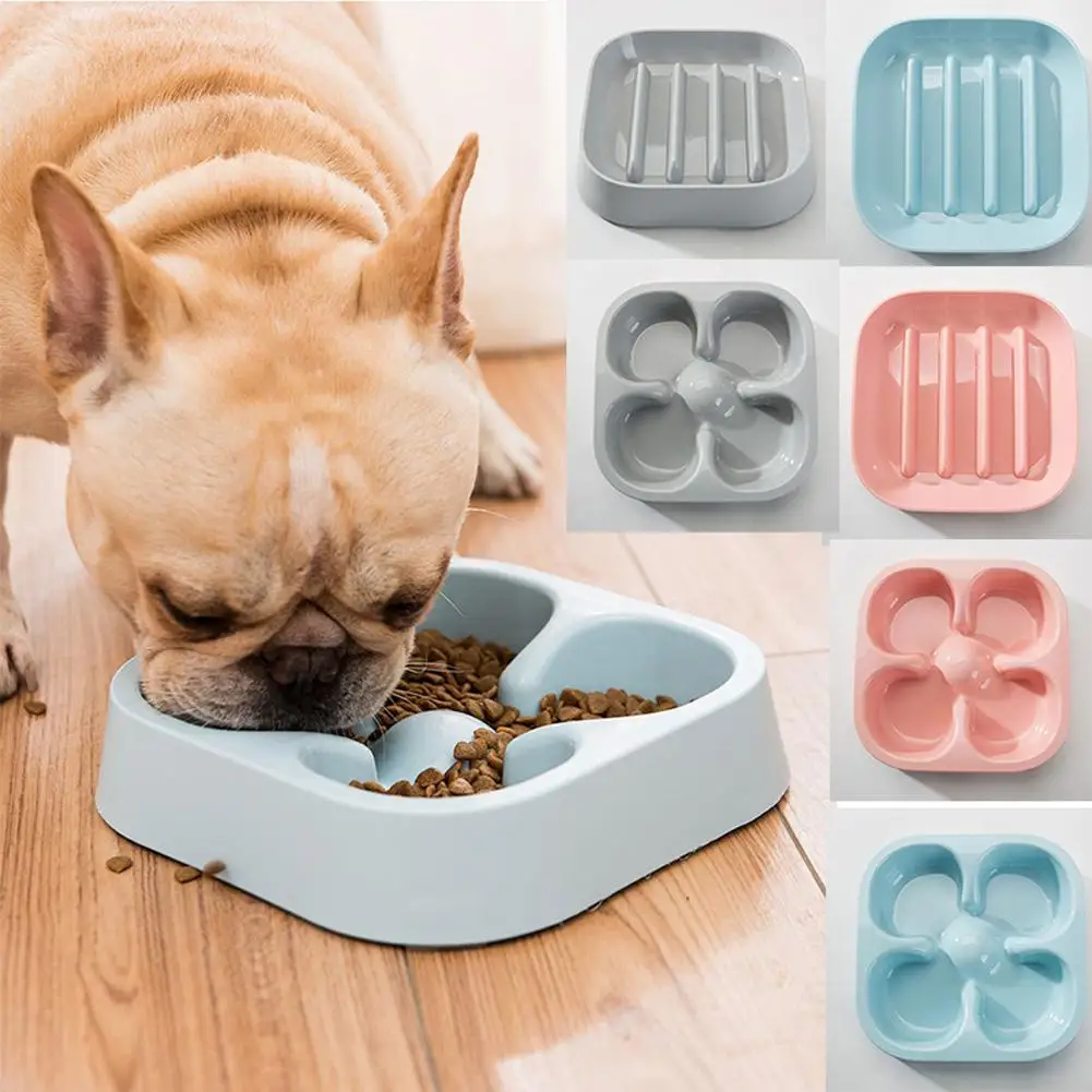 

Pet Feeding Food Bowl Slow Feeder Anti Choking Puppy Cat Eating Dish Bowl