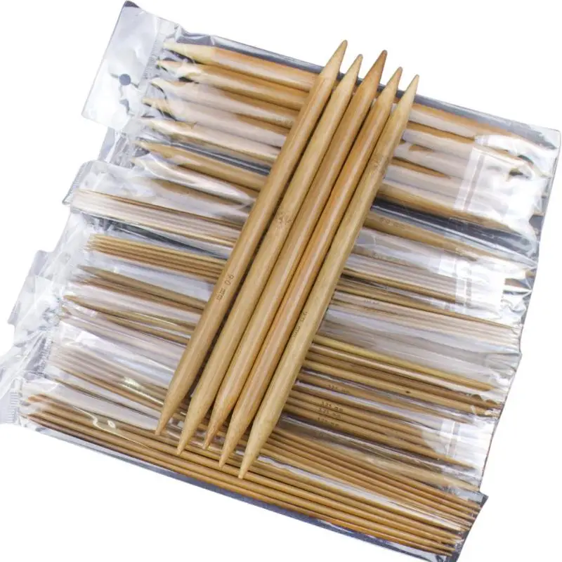 

75pcs Bamboo Knitting Needles Crochet Hooks Sweater Knit Weave Tool Set