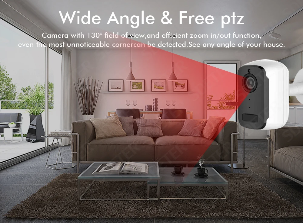 SDETER 1080P Беспроводная перезаряжаемая батарея, wifi камера, ip-камера для улицы, для помещений, водонепроницаемая камера безопасности, CCTV IP65 P2P камера wifi
