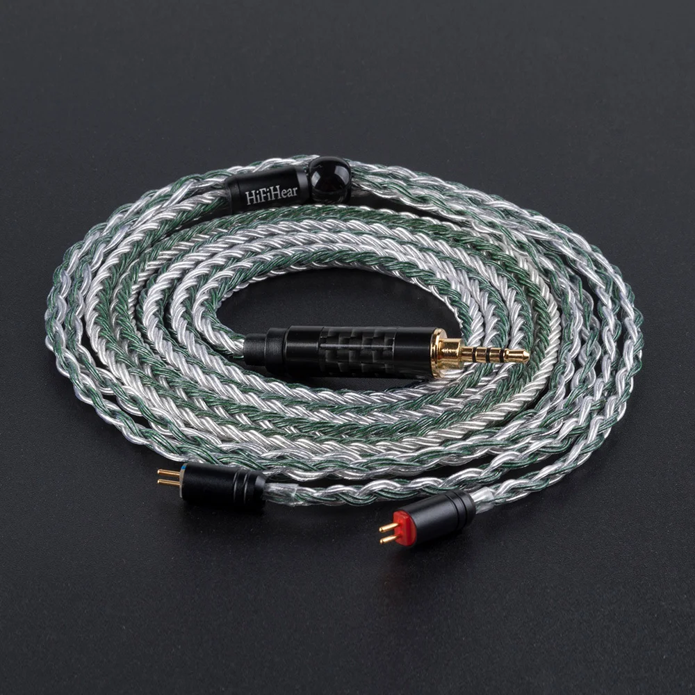 AK Hifihear 16 Core посеребренный кабель 2,5/3,5/4,4 мм сбалансированный кабель для обновления наушников с MMCX/2Pin для ZS10 PRO AS16 AS12