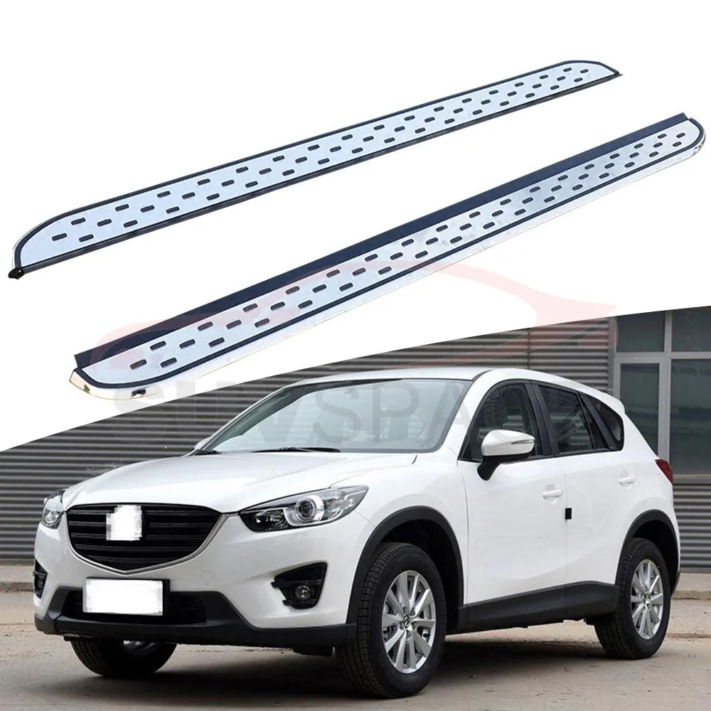 Боковой Шаг подходит для Mazda CX-5 2012- Беговая доска nerf бар 2 шт. левый и правый алюминиевый боковой шаг боковая педаль