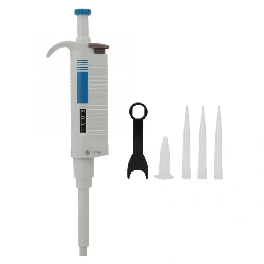 

Pipette Tips P1000 Manual Single-Channel Adjustable Laboratory Sterilize Micro Pipette Pipettor 100-1000 Tripod