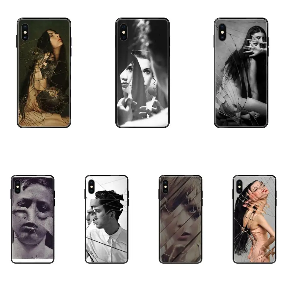 Soft TPU Black Hot Selling For Xiaomi Redmi 3S 4X 4A 5 5A 6 6A 7 7A 8 8A 8T 9 9A K20 K30 S2 Y2 Pro Plus Ultra Broken Mirror | Мобильные