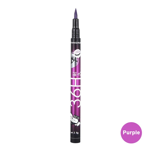 purple 5 стилей черная жидкая подводка для глаз тени коричневые макияж подводка для глаз цвет подводка для глаз Водостойкая Подводка для глаз трафарет для макияжа для стрел - Цвет: purple
