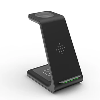 

3 in 1 Wireless Fast Charger 10W Qi Wireless Charger for Iphone 11 Pro Charger Dock for Apple Watch 5 4 Pro Wireless Cha