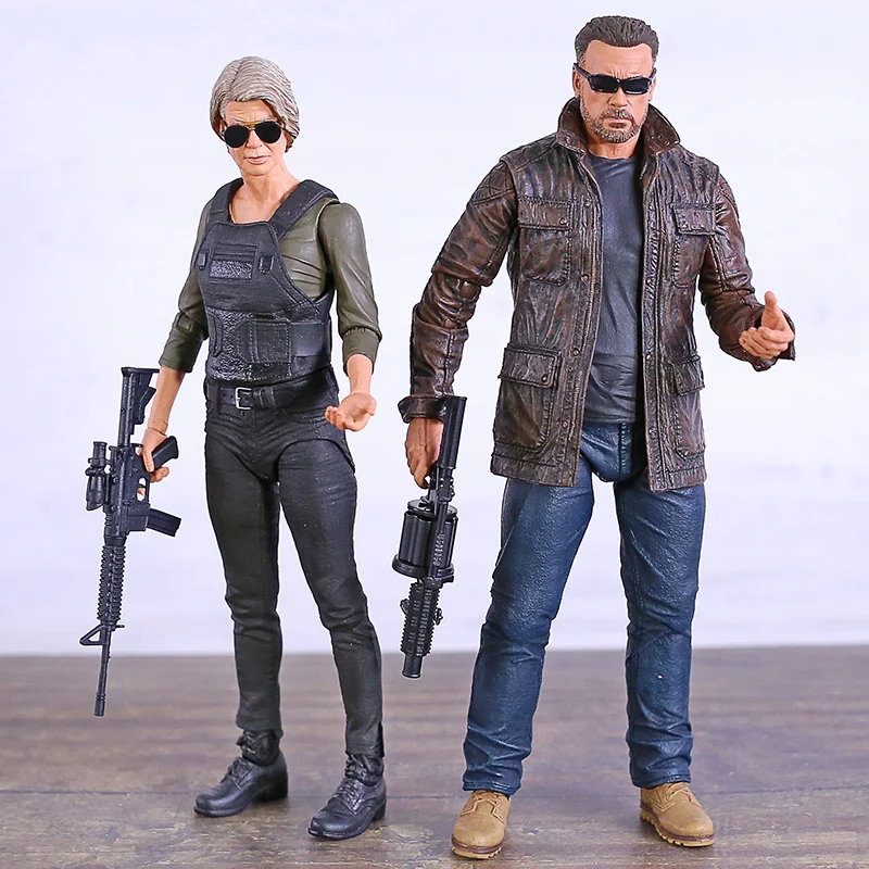 NECA 7 ''Терминатор 6 Темный Fate T 800/Сара Коннер ПВХ фигурка подвижная модель