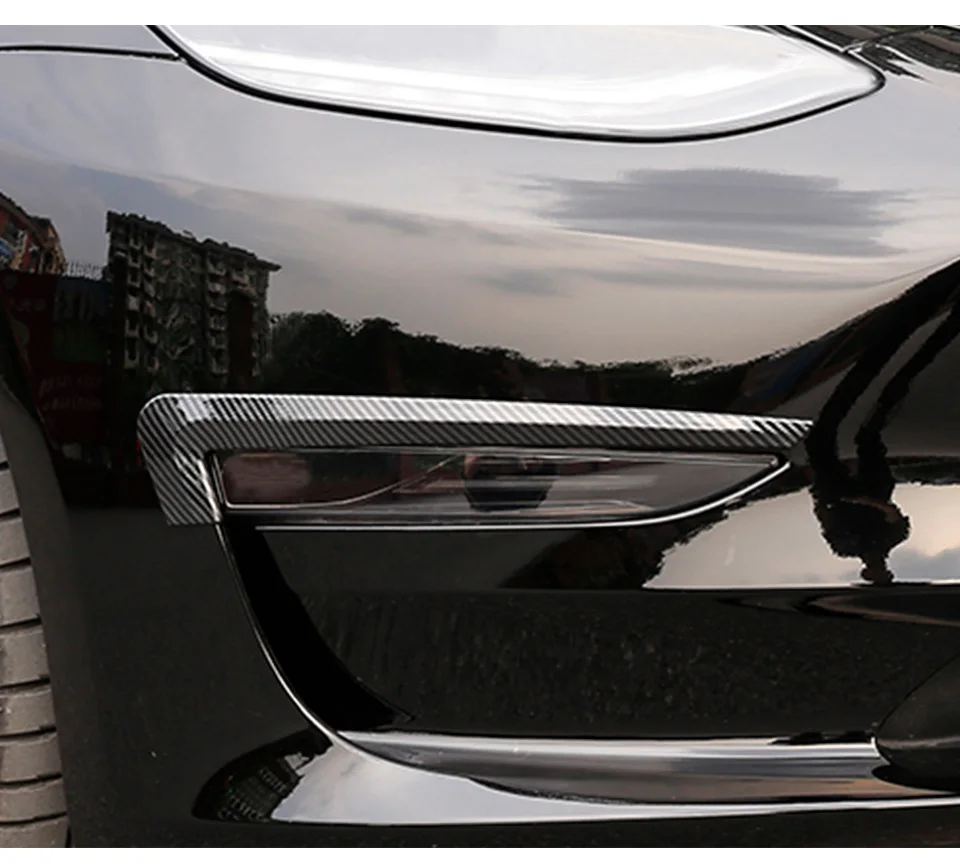 Передняя фара для Tesla модель 3 аксессуары/автомобильные аксессуары модель 3 tesla три tesla модель 3 карбон/аксессуары