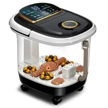 Автоматическая ванна для ног, электрическая массажная нагревательная ванна для ног, массажная машина для ног, домашняя температура, бассейн для купания