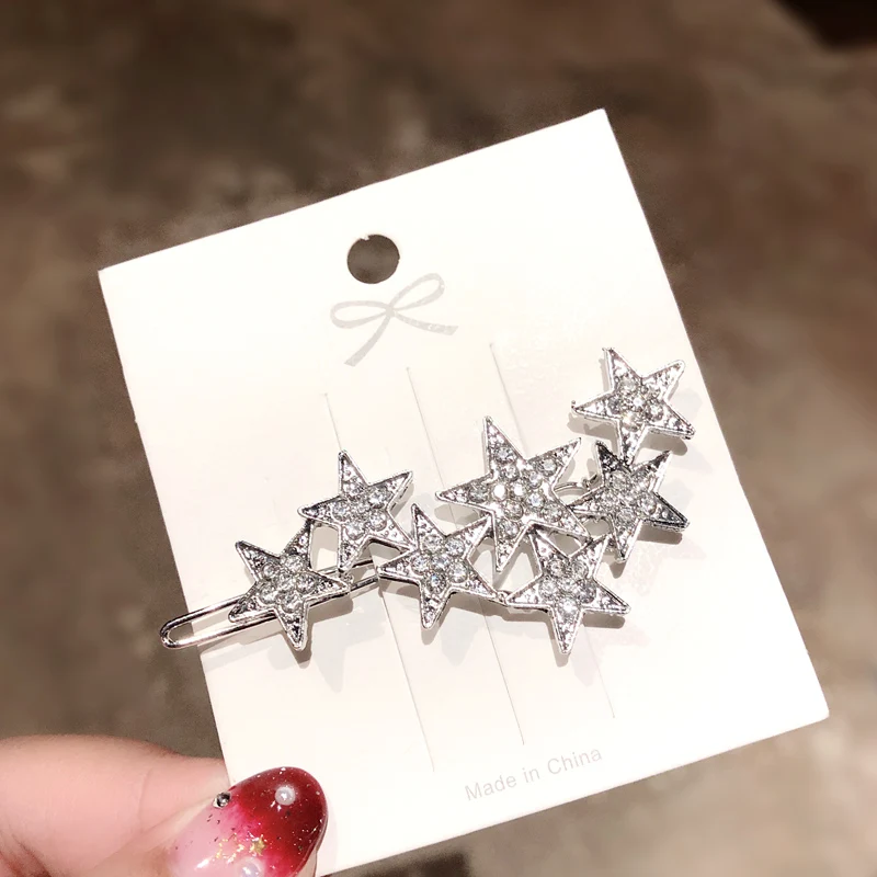 32 New Women Elegant Geometric Pearl Rhinestone Hair Clip For Girls Sweet Hairpin Headbands Barrettes Kids Fashion Hair Accessories - Цвет: 32