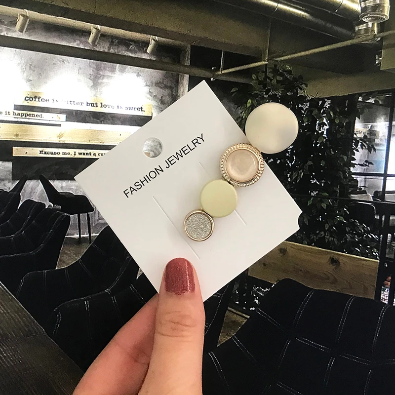 Hair Clips For Women Headband Hairpins Barrettes Pearl Geometric Girls Hairgrips Fashion Hair Jewelry Accessories 3pcs/set