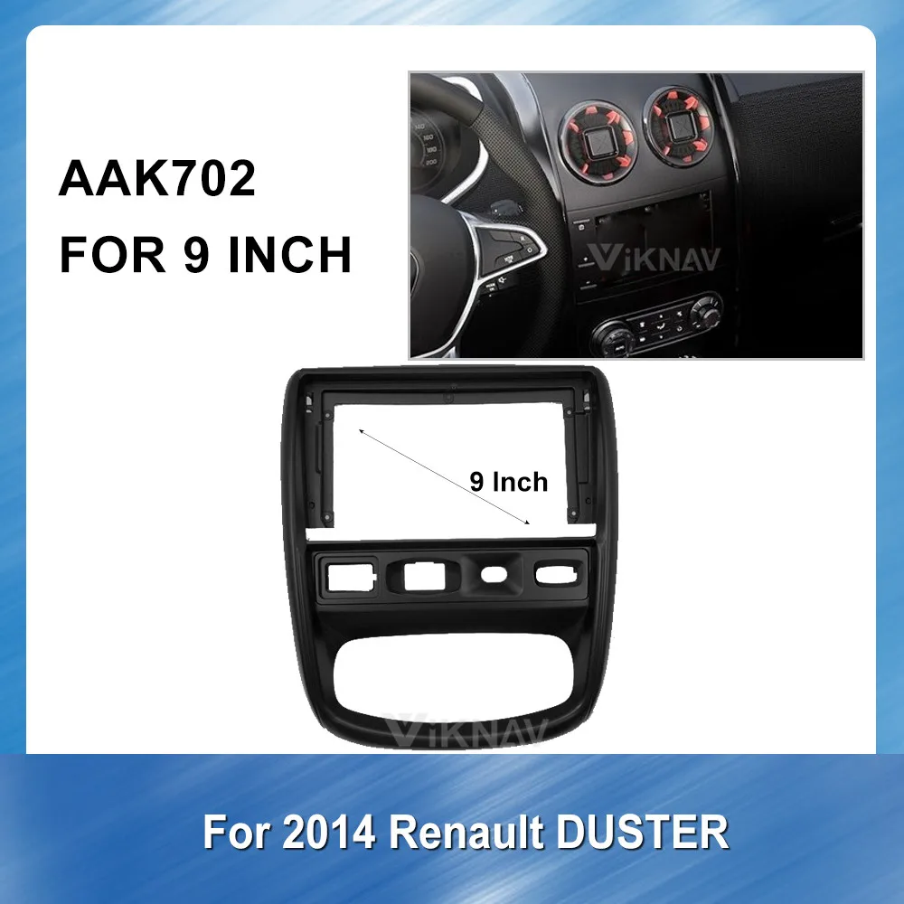 

9 Inch 2DIN Car DVD Player frame For Renault DUSTER 2014 Panel Dash Kit Installation Frame Car Radio Fascia Frame Dash Panel