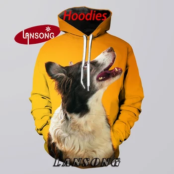 

new 3d print hoodies men animal cute dog yellow funny sweashirts/pants jacket men short hooded homme clothes hip hop streetwears