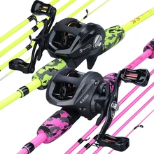 pink baitcaster combo