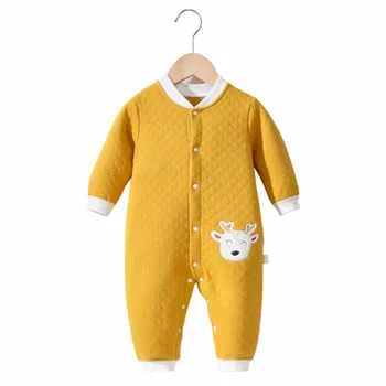 

Baby Boy Girl Climbing Romper Cute Bear Toddler Unisex Jumpsuit Animal Style Thick Warm Clothes Winter Jumpsuit Outfit 0-24M