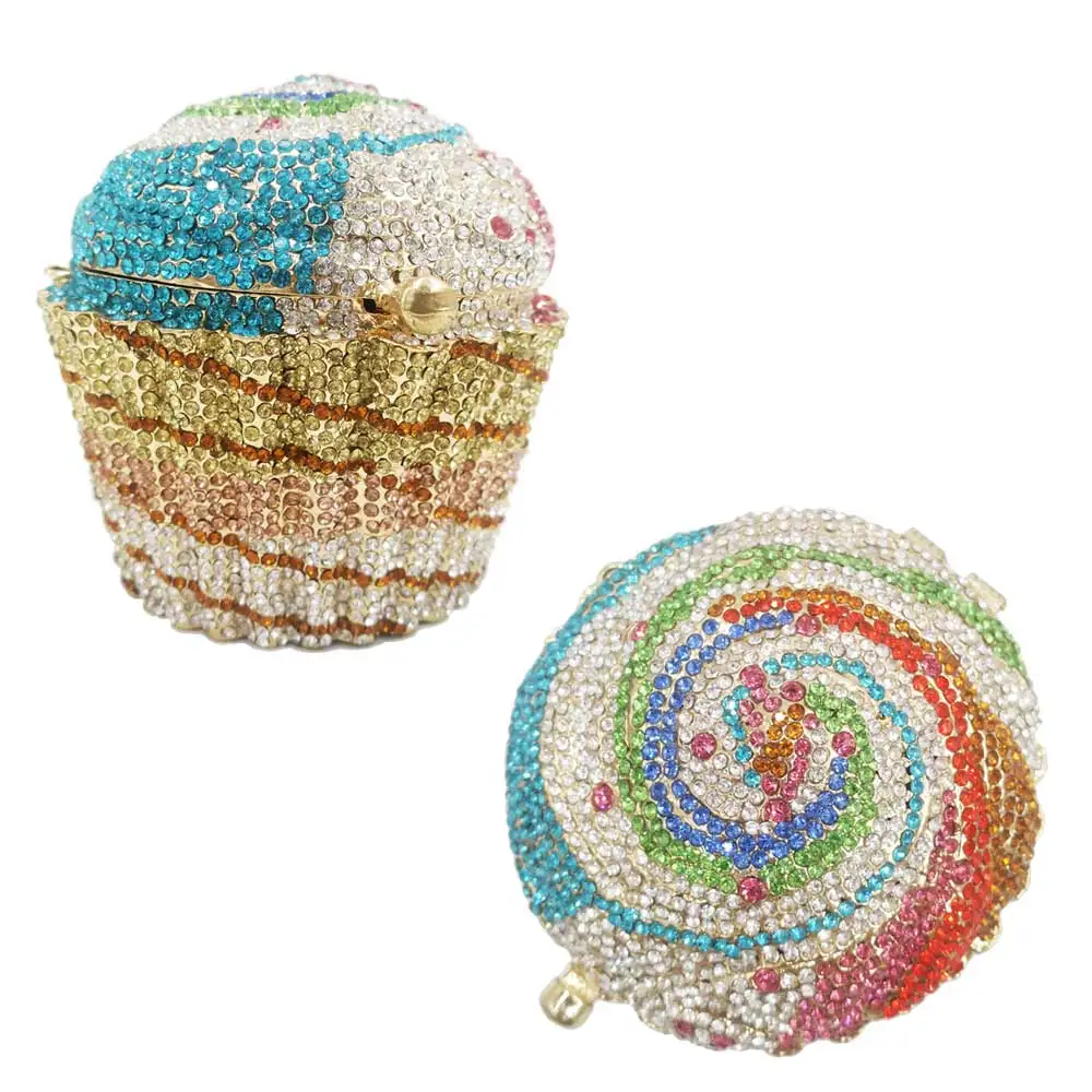 E Мини-клатч, милые для торта, вечерняя сумочка, роскошные хрустальные сумочки, сумочка для торта, вечерние сумочки для невесты, женские сумки на плечо sc515 - Цвет: E