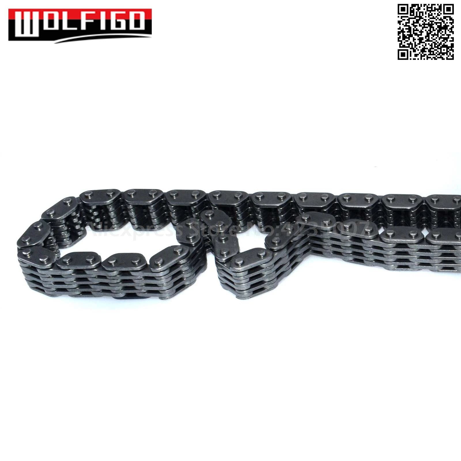 WOLFIGO 06H109158N Нижняя цепь ГРМ для VW GTI Jetta CC Eos Beetle Audi TT A3 A4 A5 A6 6K109158G, TC0150FK, BSP24693, 30945955