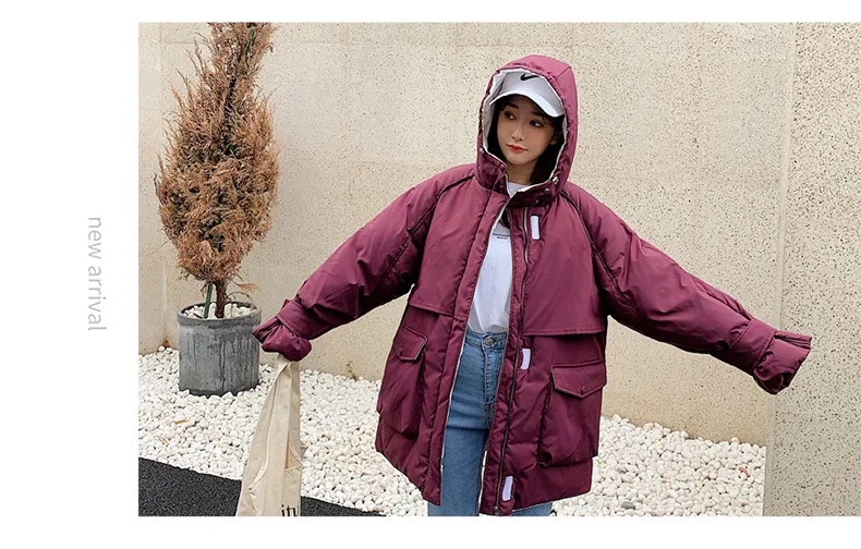 Зимнее пальто, женская парка, Chaqueta Mujer, повседневное, длинное, с капюшоном, плотное, хлопковое, манто, Femme Hiver, Одноцветный, на молнии, пуховик размера плюс