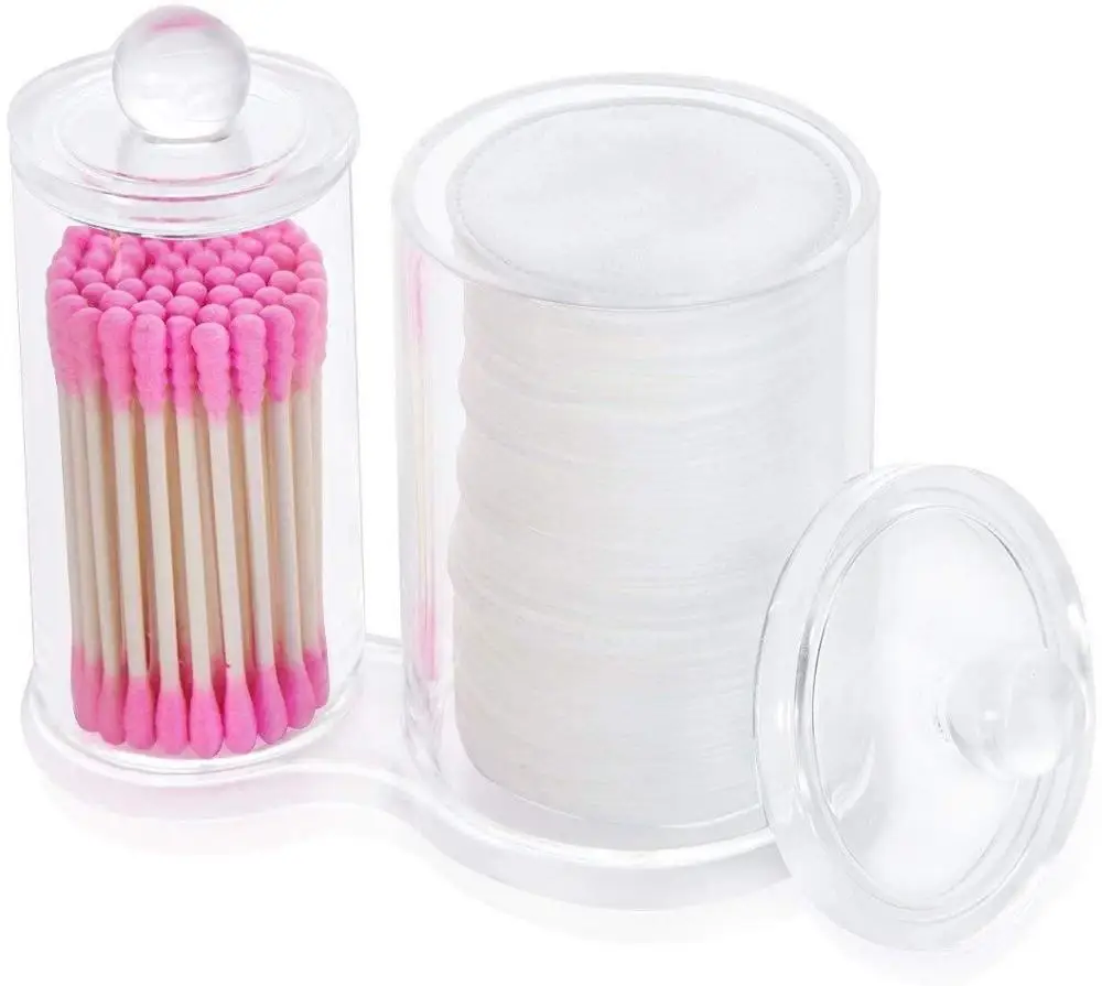 Прозрачный пластиковый ватный шарик и держатель тампона с бесплатными ватными