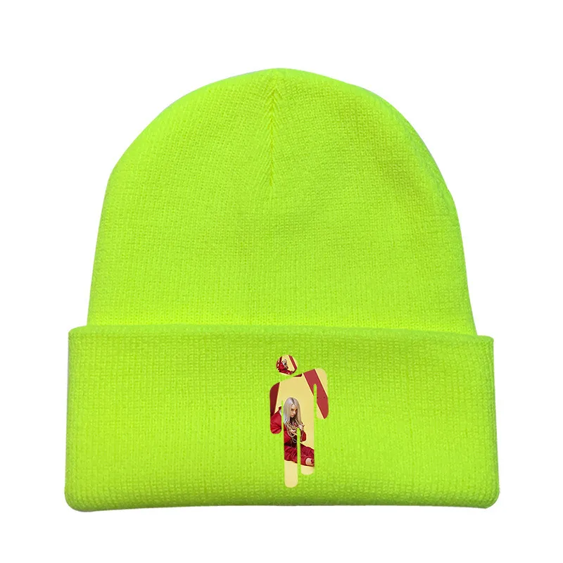 yellow - style 4 Billie Eilish Beanie желтая вязаная шапка для мужчин хип-хоп зимняя шапка женская мягкая вязаная шапка женская уличная шляпа Лыжная шапка - Цвет: yellow - style 4