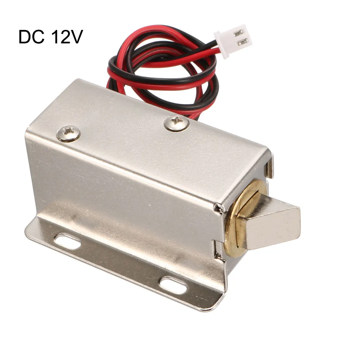 Uxcell 0837L DC 12V 8W открытый тип рамки соленоида для электрического дверного замка