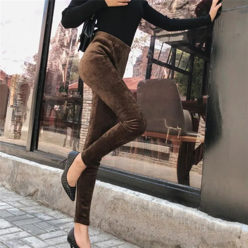 K373 JH Coffee YGYEEG леггинсы с высокой талией, женская одежда для фитнеса, эластичная талия, пуш-ап, длина по щиколотку, леггинсы из полиэстера, черные штаны размера плюс - Цвет: K373 JH Coffee