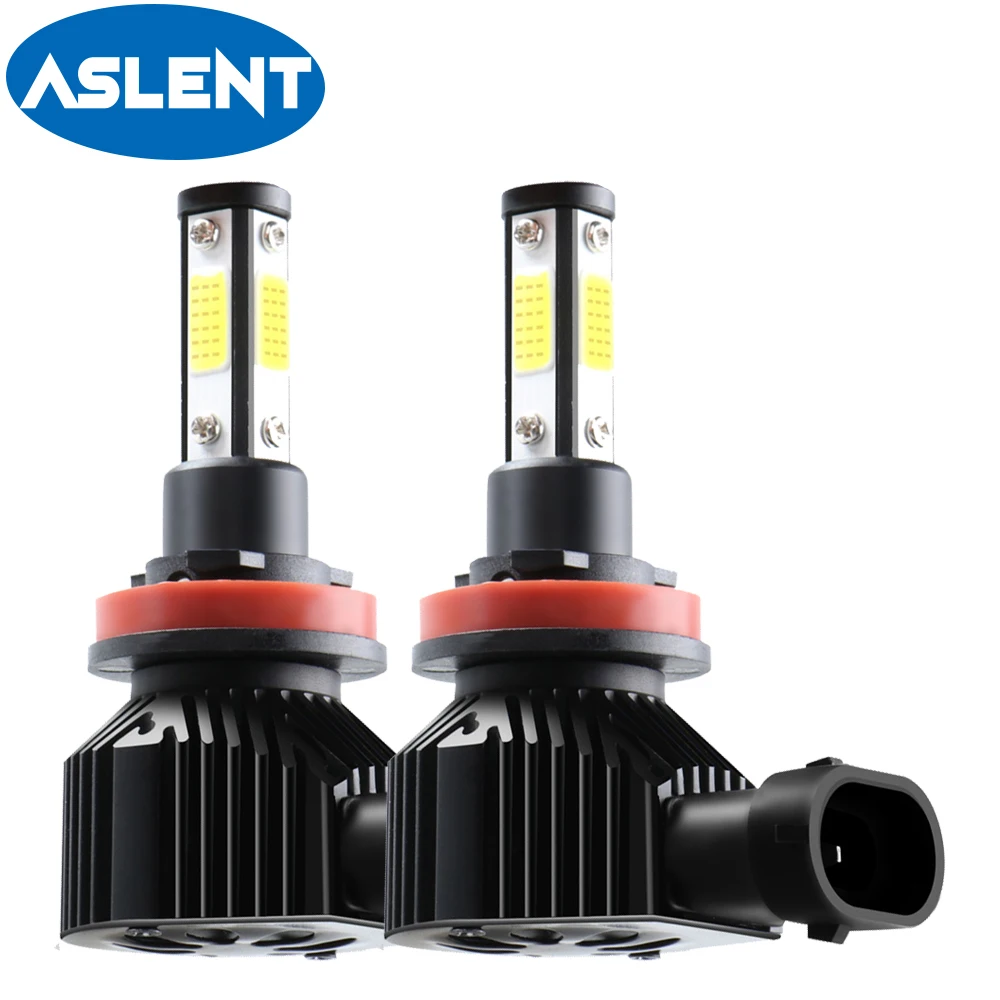 

2PCS H7 LED Car Headlight 50W 10000LM 4 Side COB Chips Car Bulb H11 H8 H9 HB3 HB4 9005 9006 6000K LED Lights for Auto Headlamp