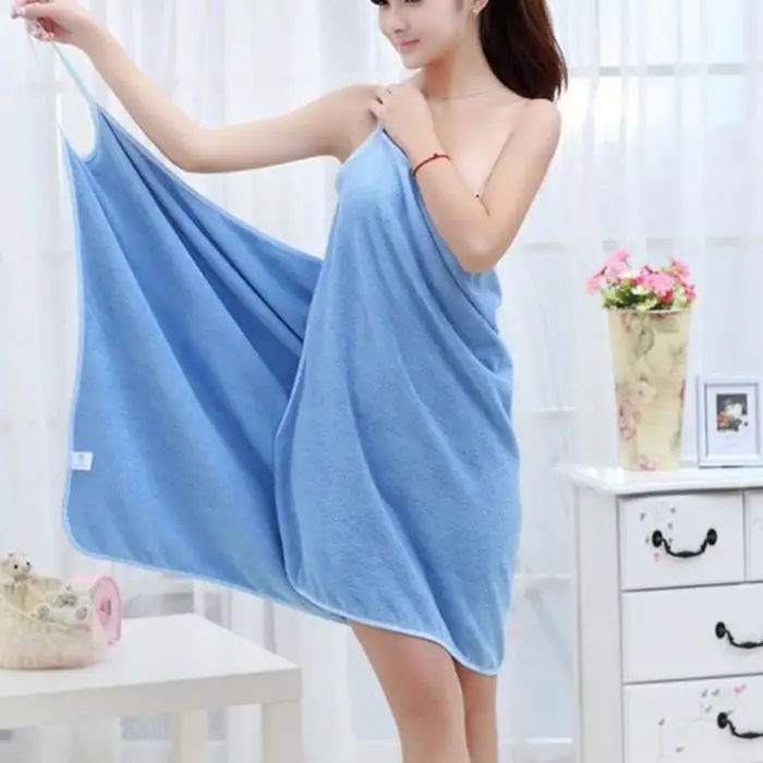 New Bath Towels Fashion Lady Wearable Fast Drying Magic Bath Towel Beach Spa Towel Bathrobe Skirt Toalhas De Banho