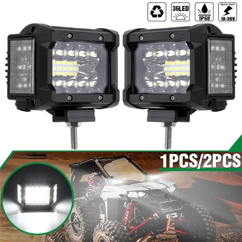 

4Inch 108W LED Work LIght Side Luminous Light Bar Car Offroad Driving Light For Trucks