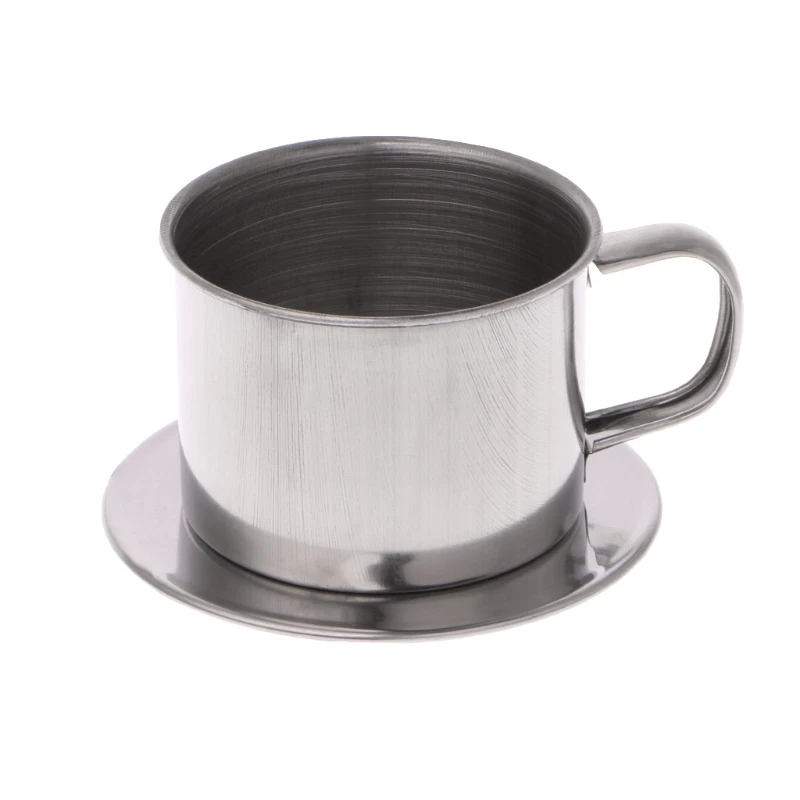 Vietnamese Coffee Filter Stainless Steel Maker Pot Infuse Cup Serving