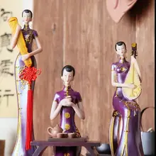 Новинка, китайское украшение, украшение для дома, маленькая официантка дзен, персонажи Бо, древняя рамка, Современное украшение