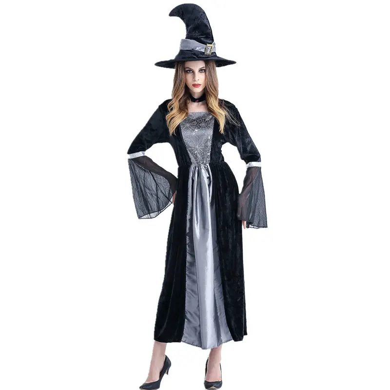 

DM COS Halloween Witch Costume Vampire Zombie Costume Demon Queen Dress Up Masquerade Cosplay Costumes Women's Festive Costumes