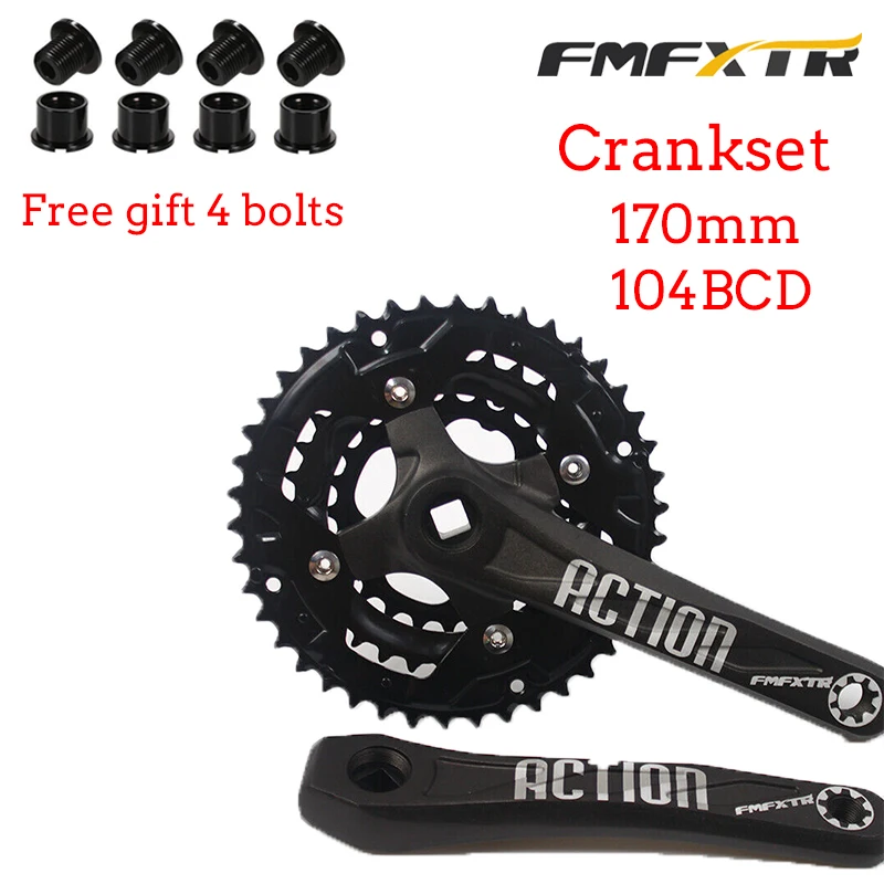 

FMFXTR IXF Cycle Crankset 24/32/42T 3X10s Chainring Triple Speed 104/64BCD MTB Bike Crank 170mm Mountain Bikes Parts Accessories