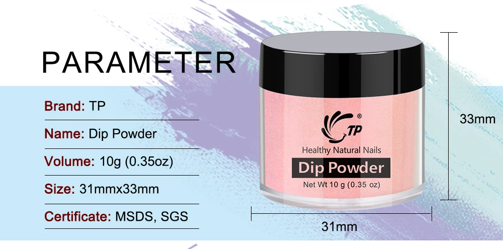 Dipping Powder Nails блеск для дизайна ногтей 10 мл телесный прозрачный Dips порошок Blink Dust Маникюр для дизайна лак без лампы натуральный сухой