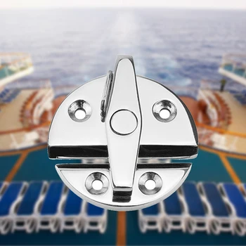 

Round Stainless Steel Boat Hardware Buckle Corrosion Resistant Durable Hatch Lock Cabin Door Clasp For Yacht Accessories Box