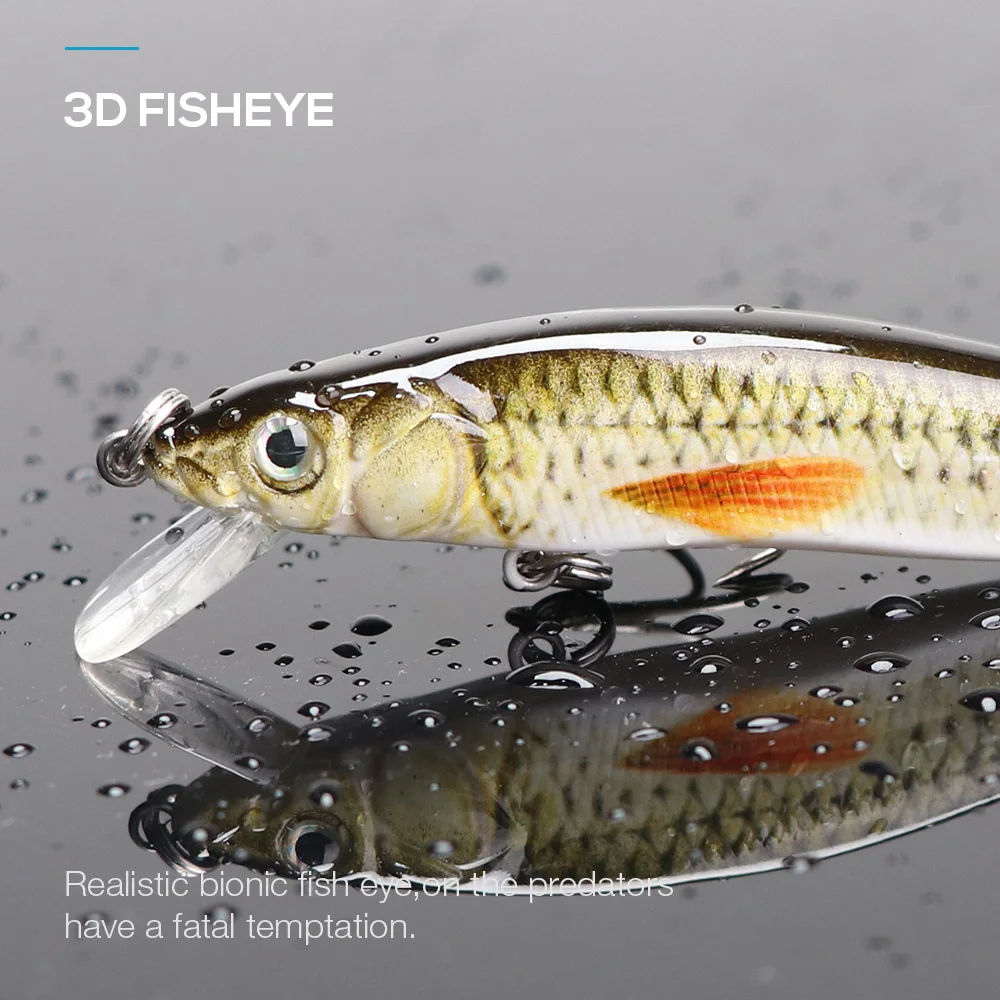 TREHOOK 2g/6g Мини Minnow рыболовные приманки плавающий Щука воблер искусственная