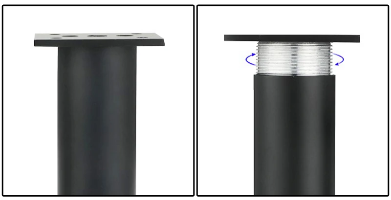 Myhomera 4Pcs/Set Furniture Feet Legs Adjustable Cabinet Sofa Leg 60/80/120/180/250mm Aluminum Cupboard Coffee Table Protec Foot