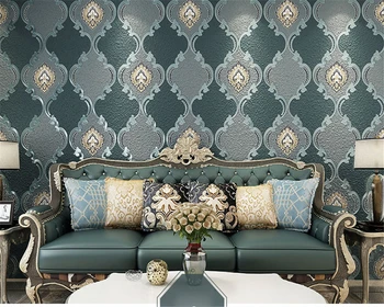 

Classic fashion European living room non-woven TV background wall paper living room bedroom breathable 3d wallpaper