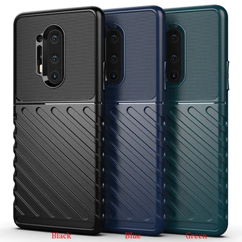 

100pcs/lot Flexible Cover Thunder Series Anti-Shock Armor TPU Back Case For OnePlus 8 Pro