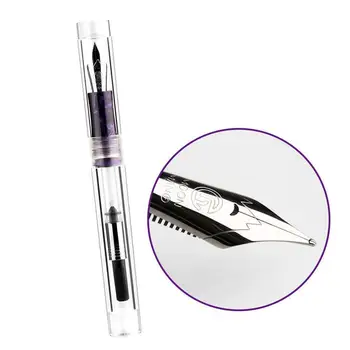 

NEW C1 Dropper Fountain Pen Fully Transparent Large-Capacity Ink Iridium Pen Fashion Fine random Gift Two-color Storing T8T1