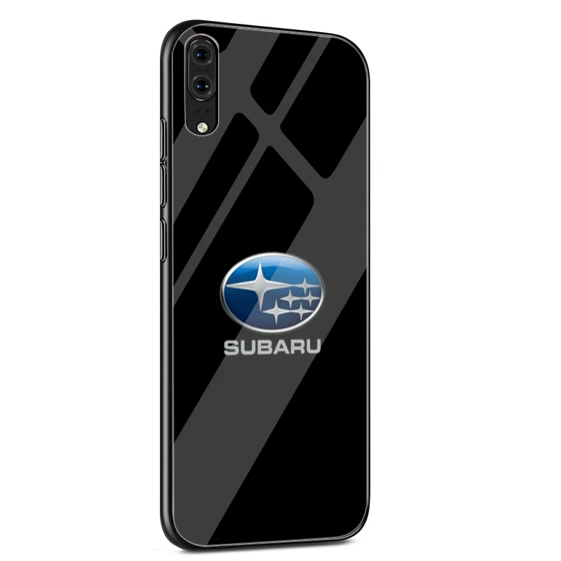 Чехол стекло для huawei P30 P20 P10 Honor 9 10 mate 20 Pro Lite 7A 8X Y9 Y6 P Smart Cover Автомобильный логотип Subaru корпус