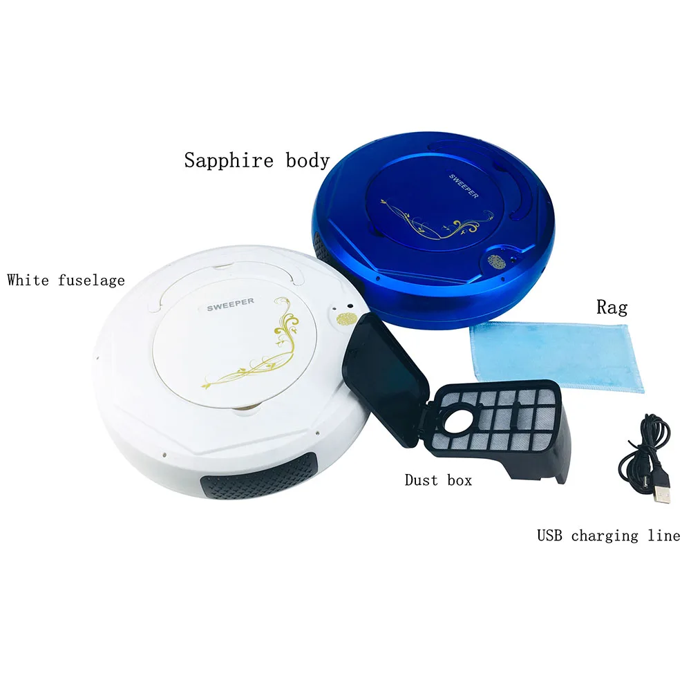Intelligent Lazy Robot Colorful Light Wireless Vacuum Cleaner Sweeping Vaccum Cleaner Robots Carpet Household Cleaning Machine