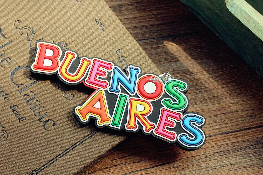 Аргентина Buenos Aires ТУРИСТИЧЕСКИЙ СУВЕНИР 3D резиновый магнит домашний декор идея подарка