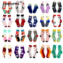 Художественные национальные ветра креативные женские носки персональные повседневные Хип-Хоп унисекс носки красочные хлопковые уличные тренды Sox