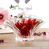 Shell Shaped Crystal Glass Fruit Bowl Decorative Glass Candy Bowl Snack Organizer Living Room Tableware Party Serving Glassware 2