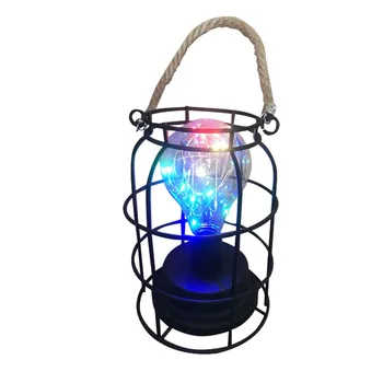 

Bar Wedding Party Outdoor Iron Portable Balcony Home Decor Hanging Events 15 Fairy Lights USB Rechargeable Cordless LED Lantern