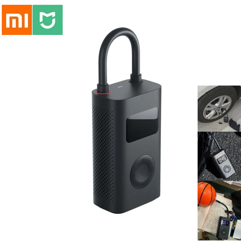 Xiaomi MIJIA Mi Electric Digital Inflator Pump Portable Tire Inflatable Air Pumps For Scooter Pro 2 Car Bicycle Tyres Xiomi NEW
